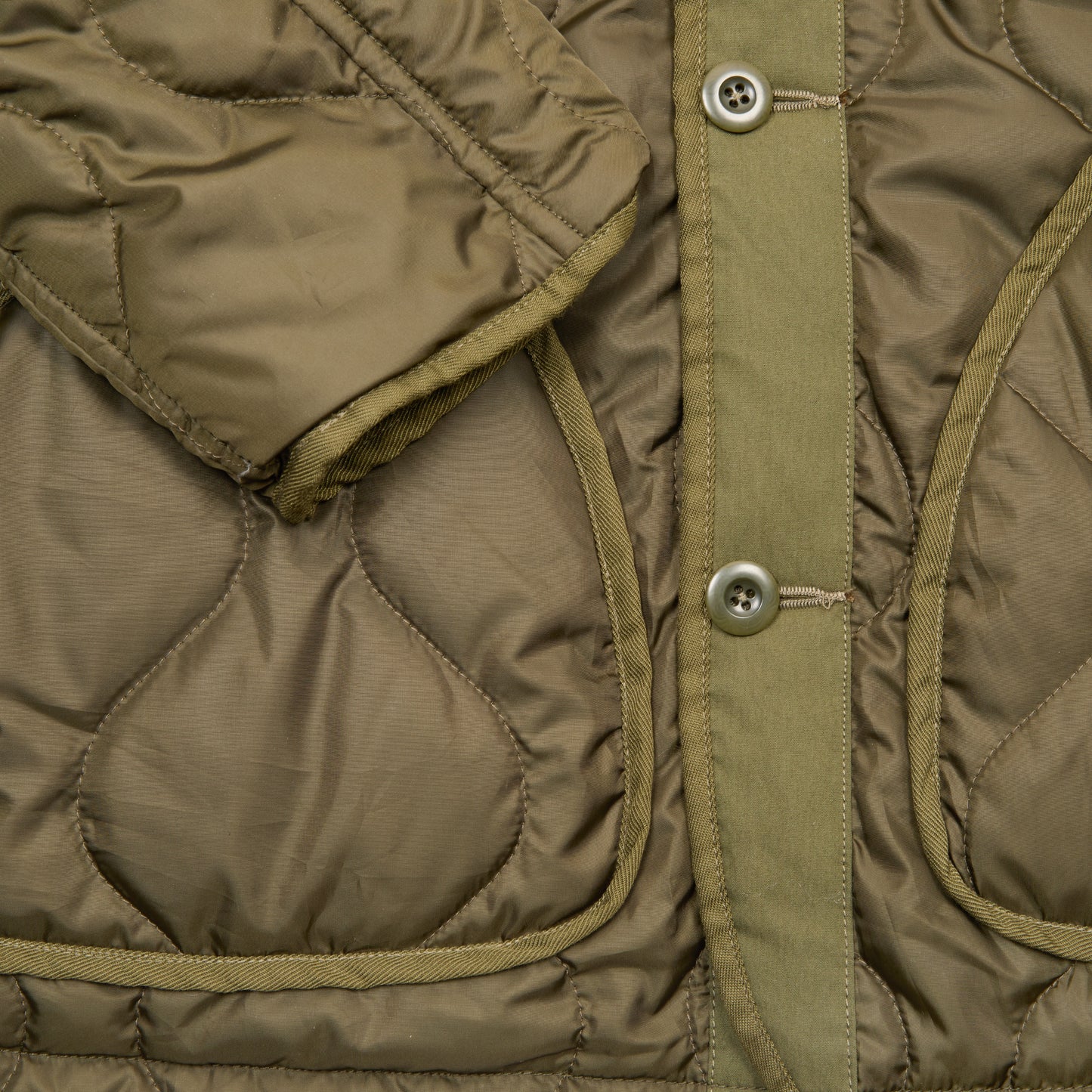 Sage de Cret Reversible Stand Collar Jacket in Olive