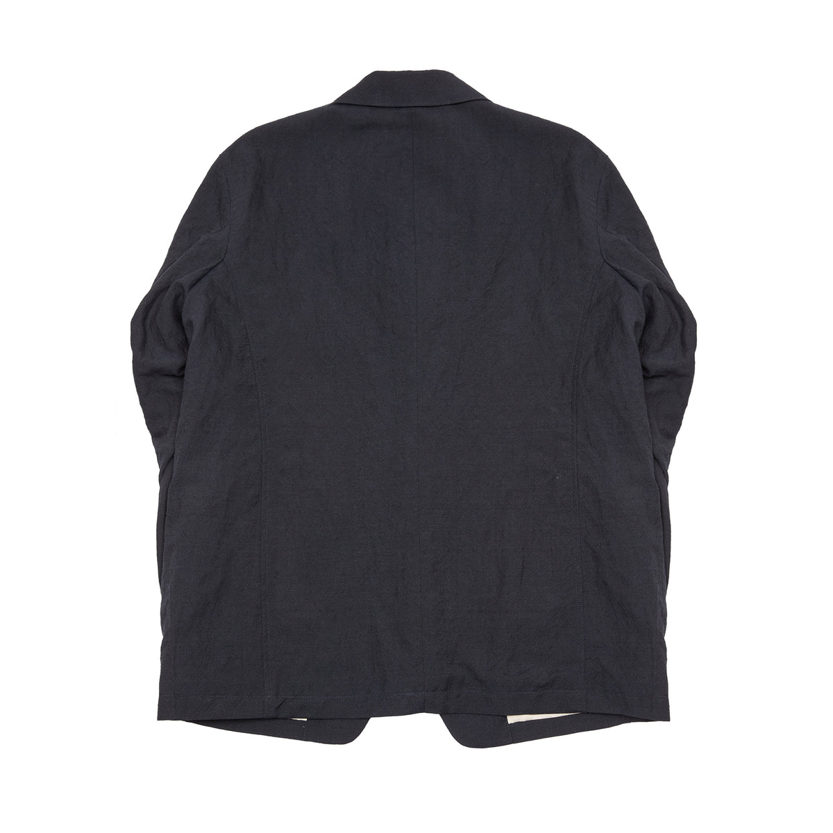 Sage de Cret Wool Linen Tumbler Tailored Jacket in Navy