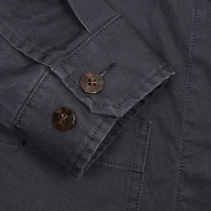 Sage De Cret High Density Chino Cloth Work Jacket in Navy