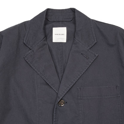 Sage De Cret High Density Chino Cloth Work Jacket in Navy