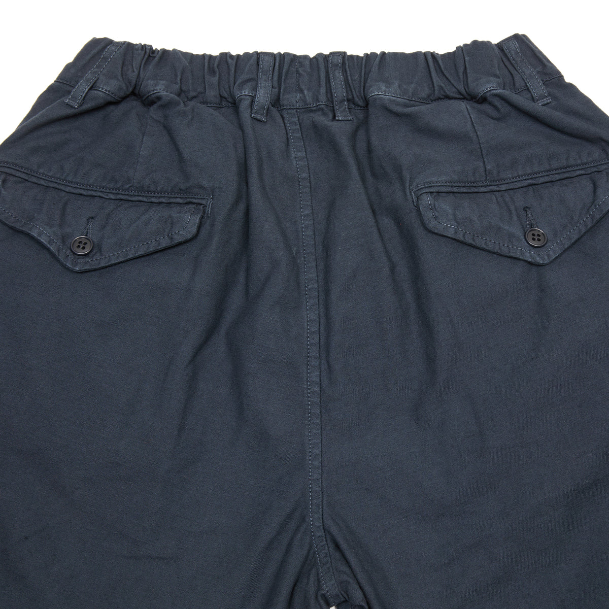 Sage De Cret Back Satin Tapered Pants in Navy
