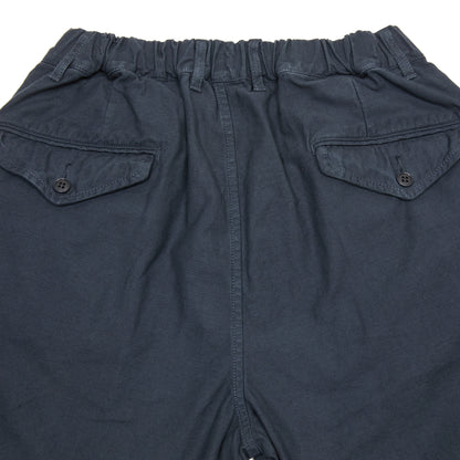 Sage De Cret Back Satin Tapered Pants in Navy