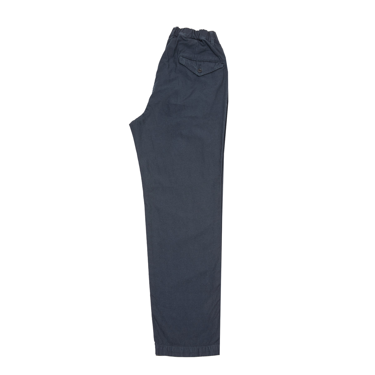 Sage De Cret Back Satin Tapered Pants in Navy