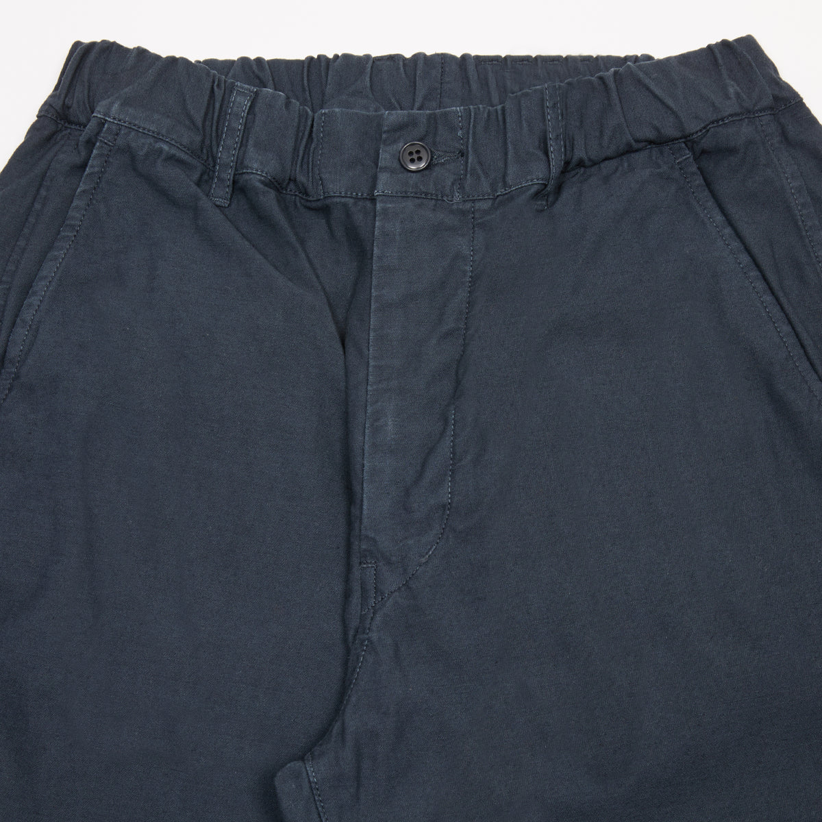 Sage De Cret Back Satin Tapered Pants in Navy