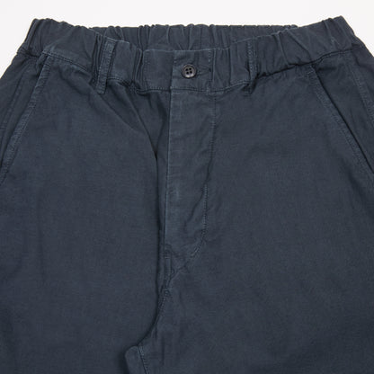 Sage De Cret Back Satin Tapered Pants in Navy