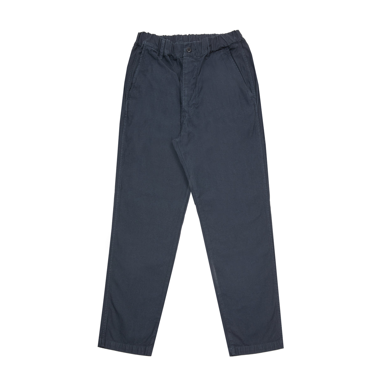 Sage De Cret Back Satin Tapered Pants in Navy