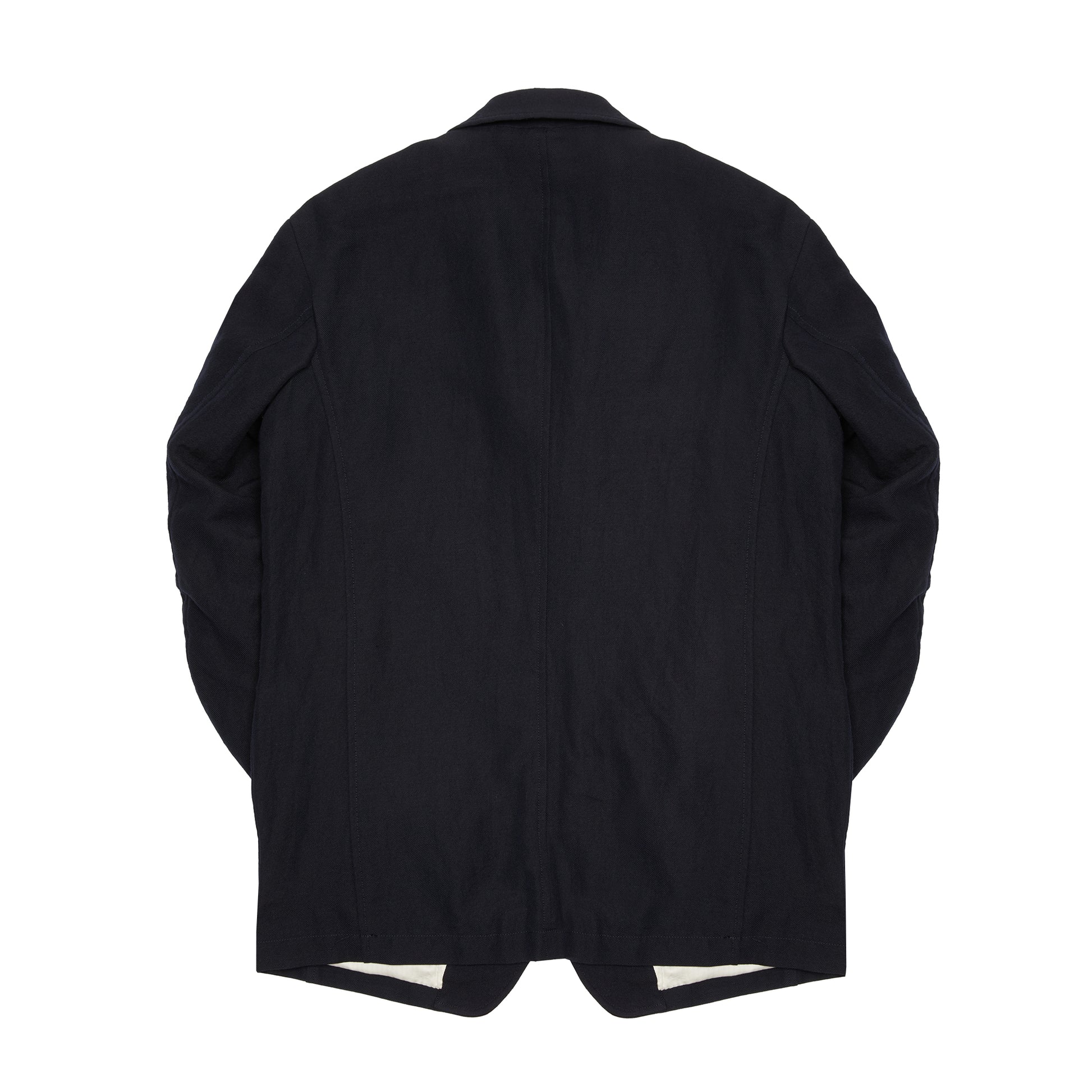 Sage de Cret Wool Linen Serge Tailored Jacket in Navy