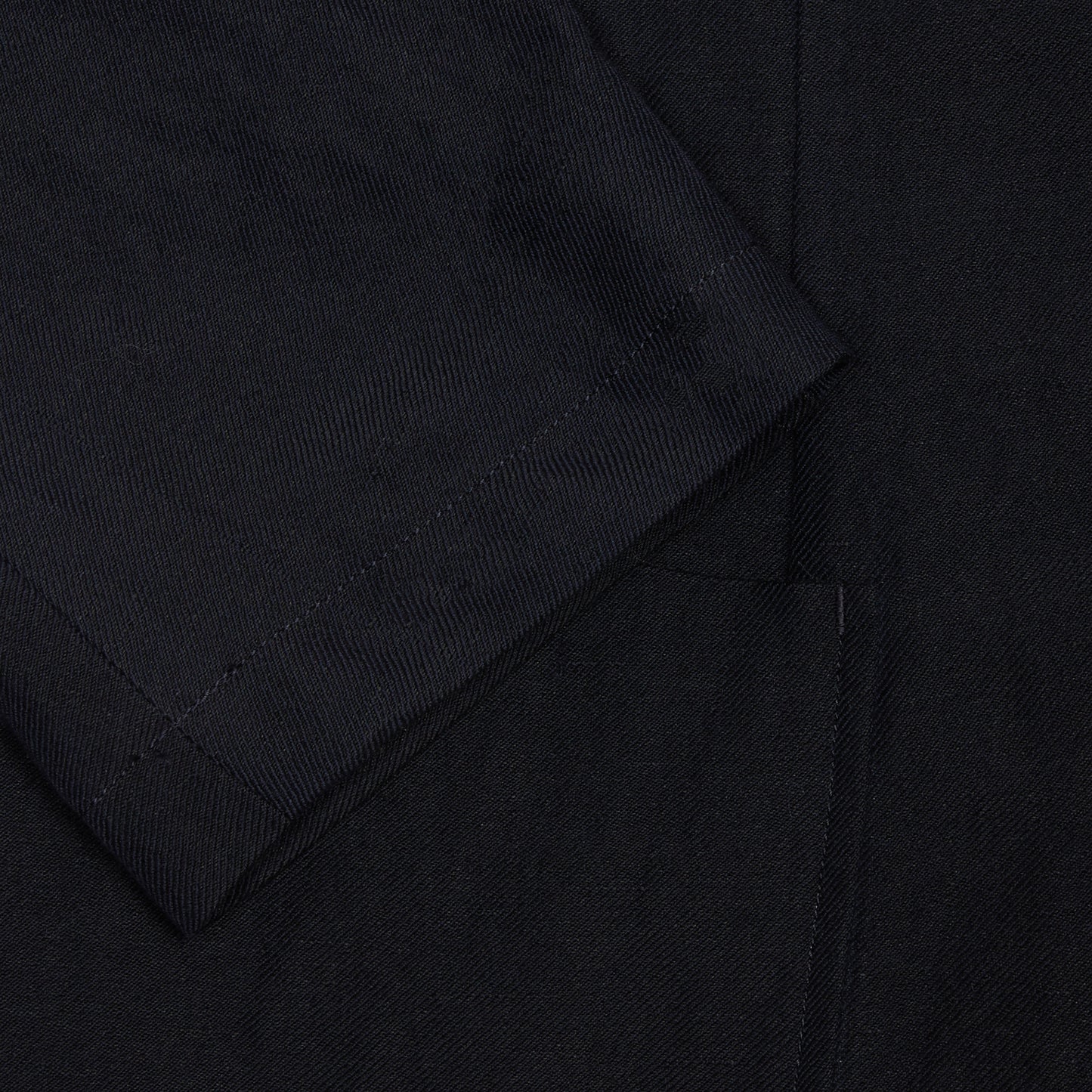 Sage de Cret Wool Linen Serge Tailored Jacket in Navy