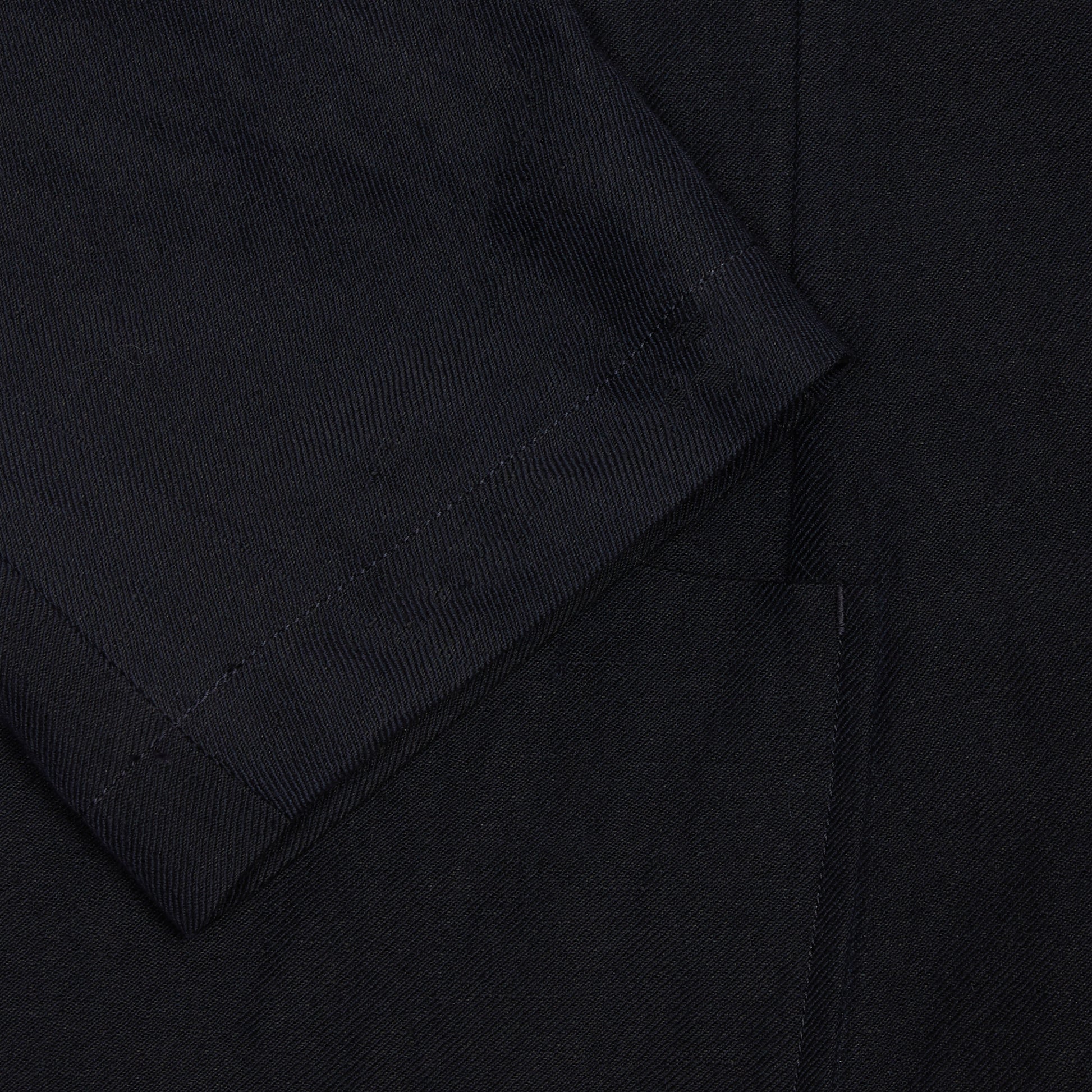 Sage de Cret Wool Linen Serge Tailored Jacket in Navy