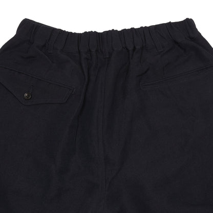 Sage De Cret Wool Linen Serge Tapered Pants in Navy
