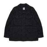 Sage De Cret Cotton/Hemp M65 Style Jacket in Black