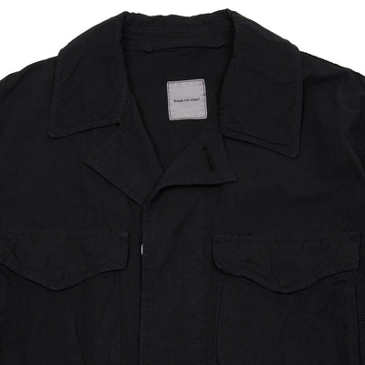 Sage De Cret Cotton/Hemp M65 Style Jacket in Black 3
