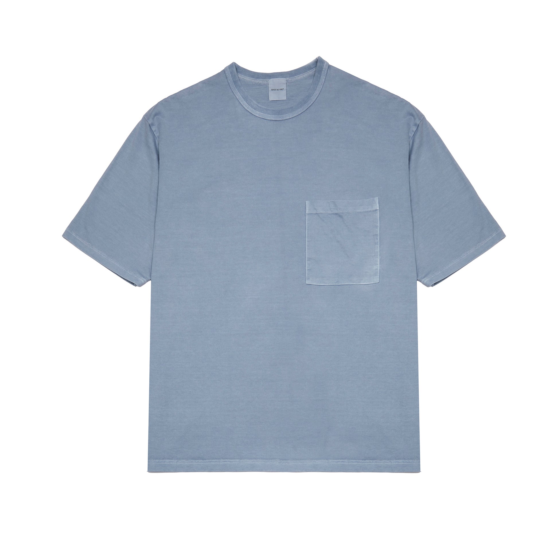 Sage De Cret Jersey Crew Neck T-Shirt in Saxe