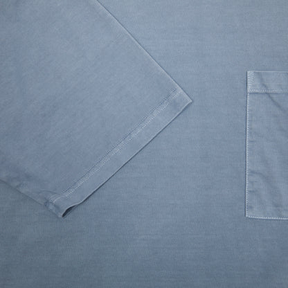Sage De Cret Jersey Crew Neck T-Shirt in Saxe 3