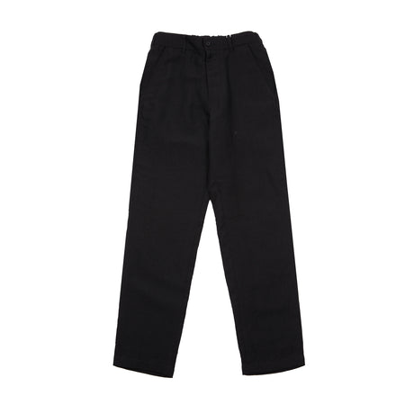 Sage De Cret Wool/Linen Twill Tapered Pants in Black