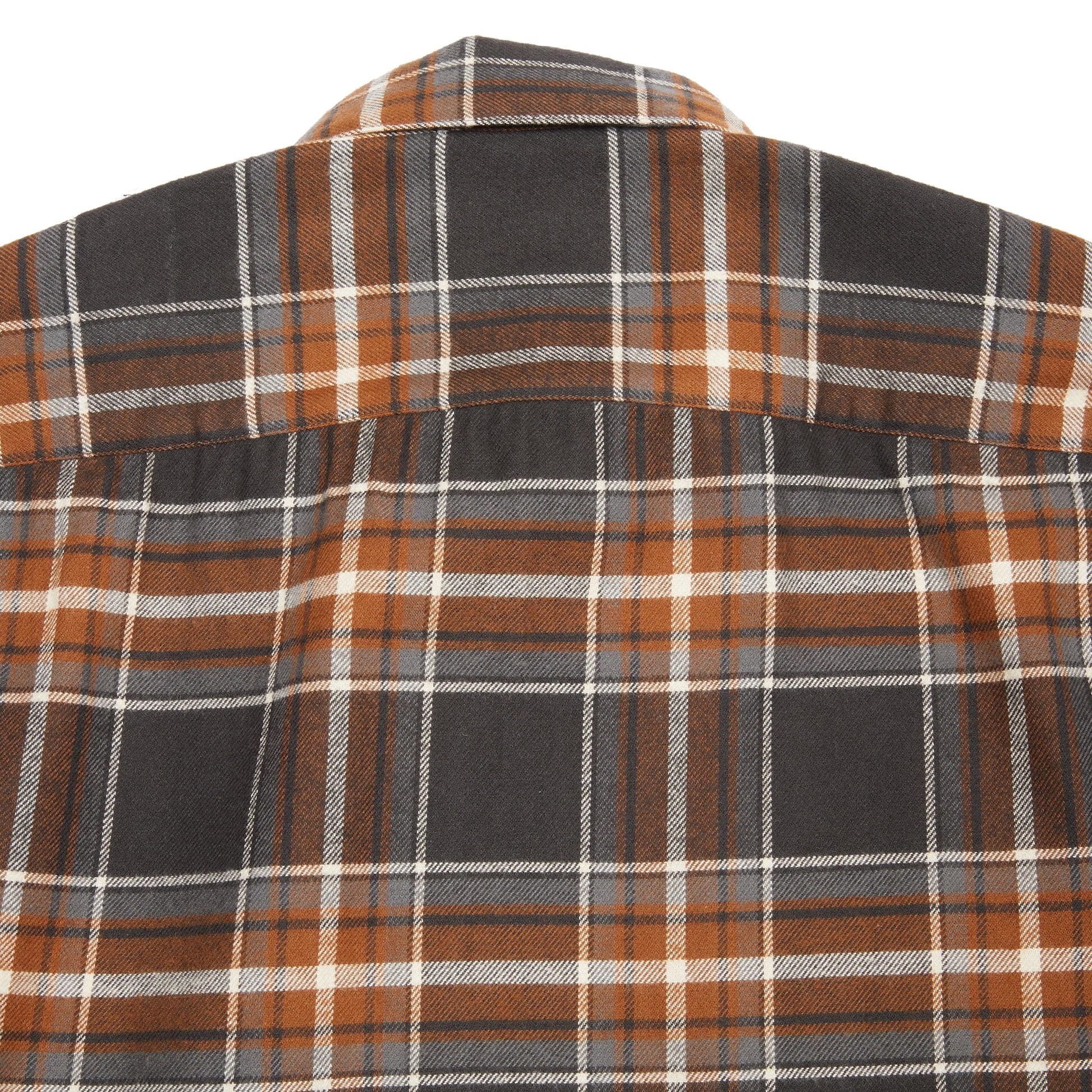 Salvatore Piccolo Justin Shirt in Charcoal/ Rust Check