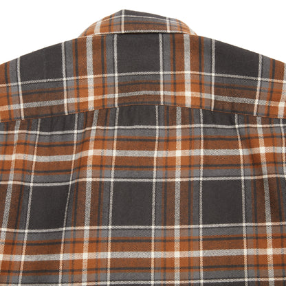 Salvatore Piccolo Justin Shirt in Charcoal/ Rust Check