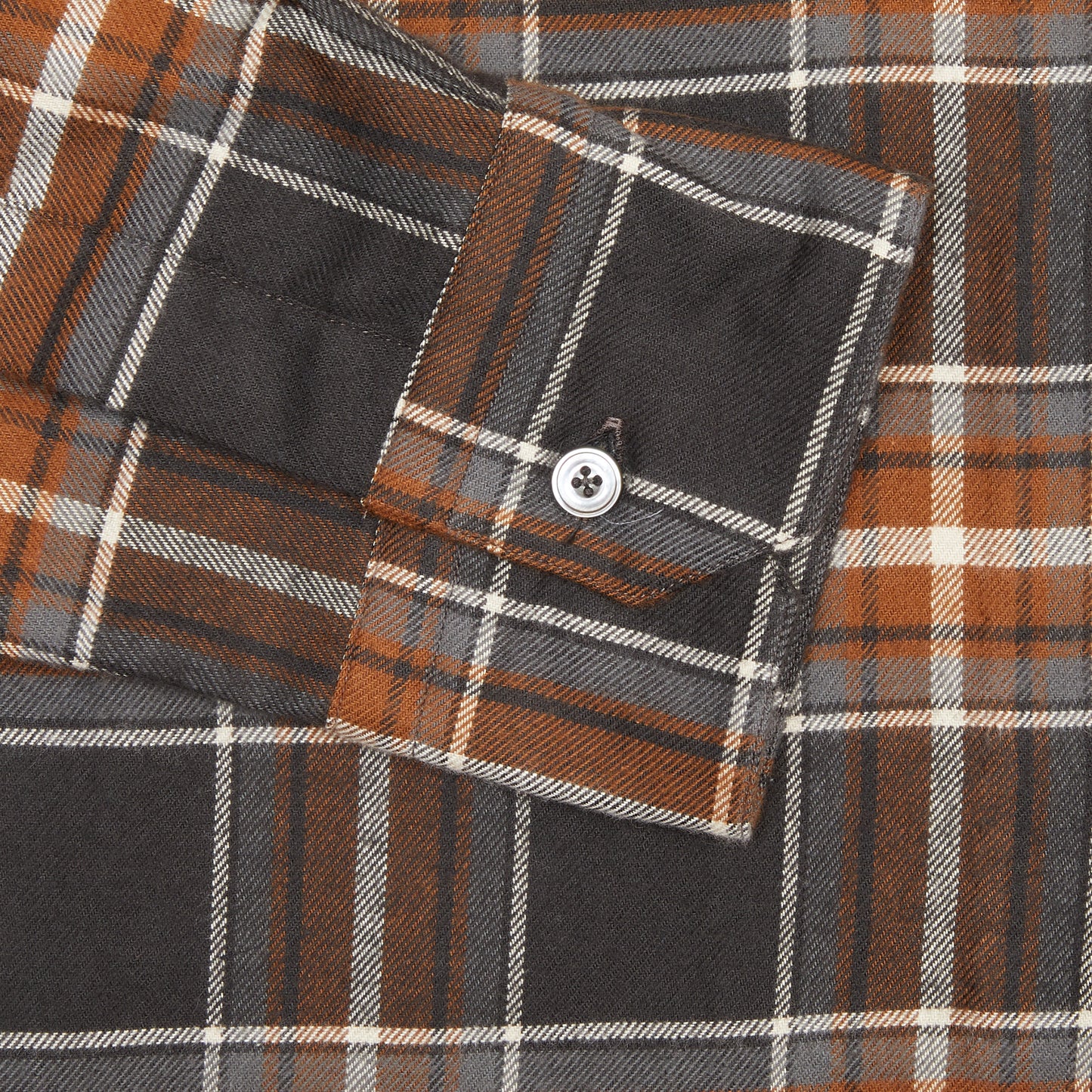 Salvatore Piccolo Justin Shirt in Charcoal/ Rust Check