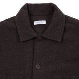 Salvatore Piccolo Virgin Wool Overshirt in Brown
