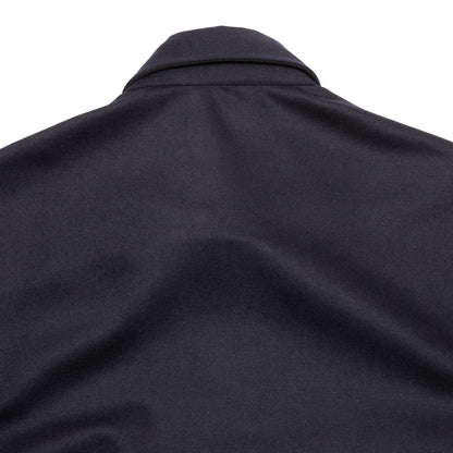 Salvatore Piccolo Tedd Wool/Cashmere Overshirt in Navy