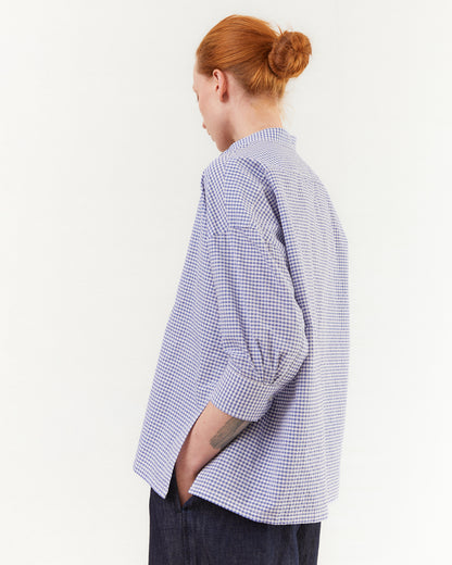 Salvatore Piccolo Women's Tina Shirt in Blue Gingham