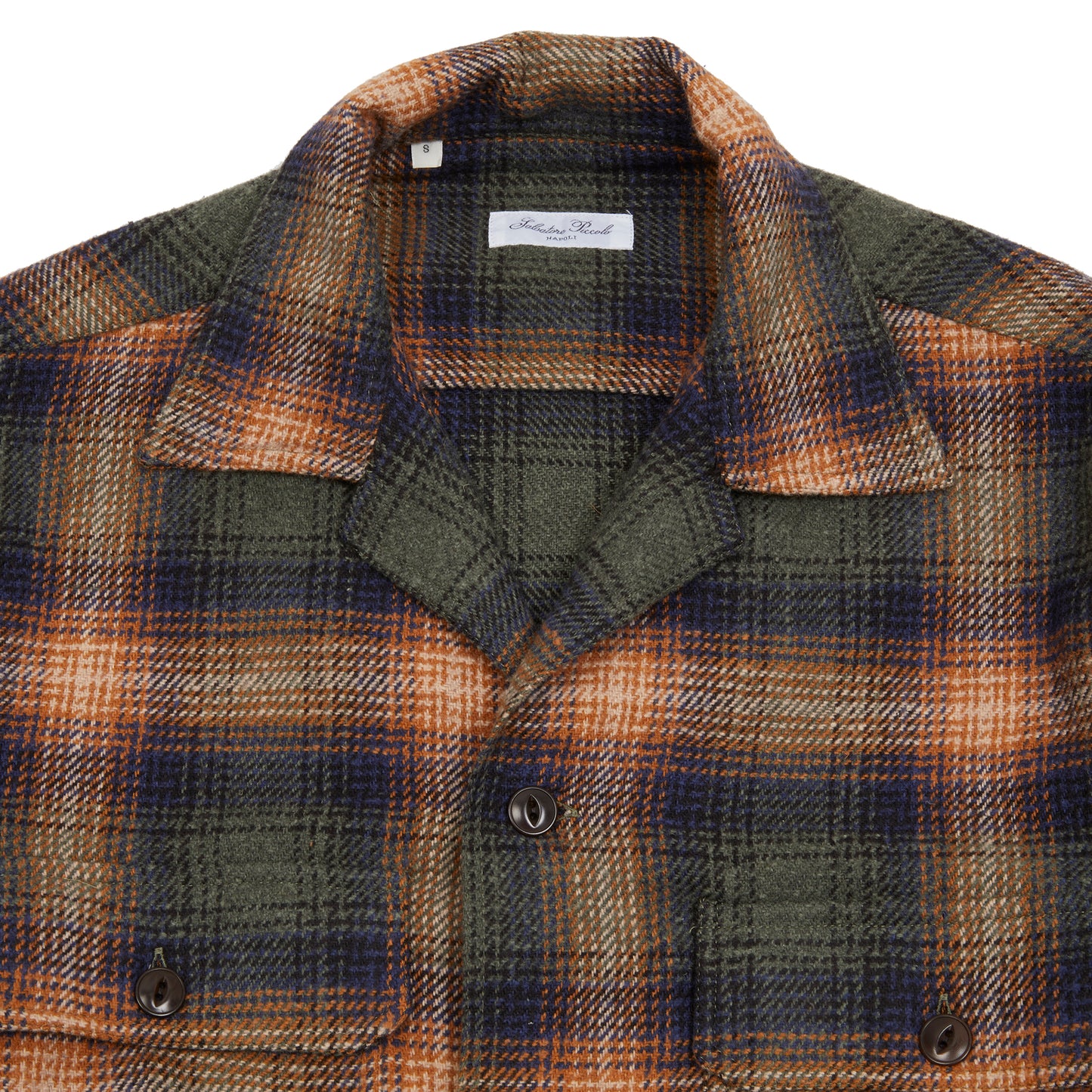 Salvatore Piccolo Vietnam Overshirt in Ombre Check 2