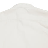 Salvatore Piccolo Women's Collarless Pop-Over Shirt in Natural White 5