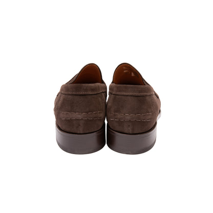Sanders Aldwych Pintuck Loafer in Pinner Suede
