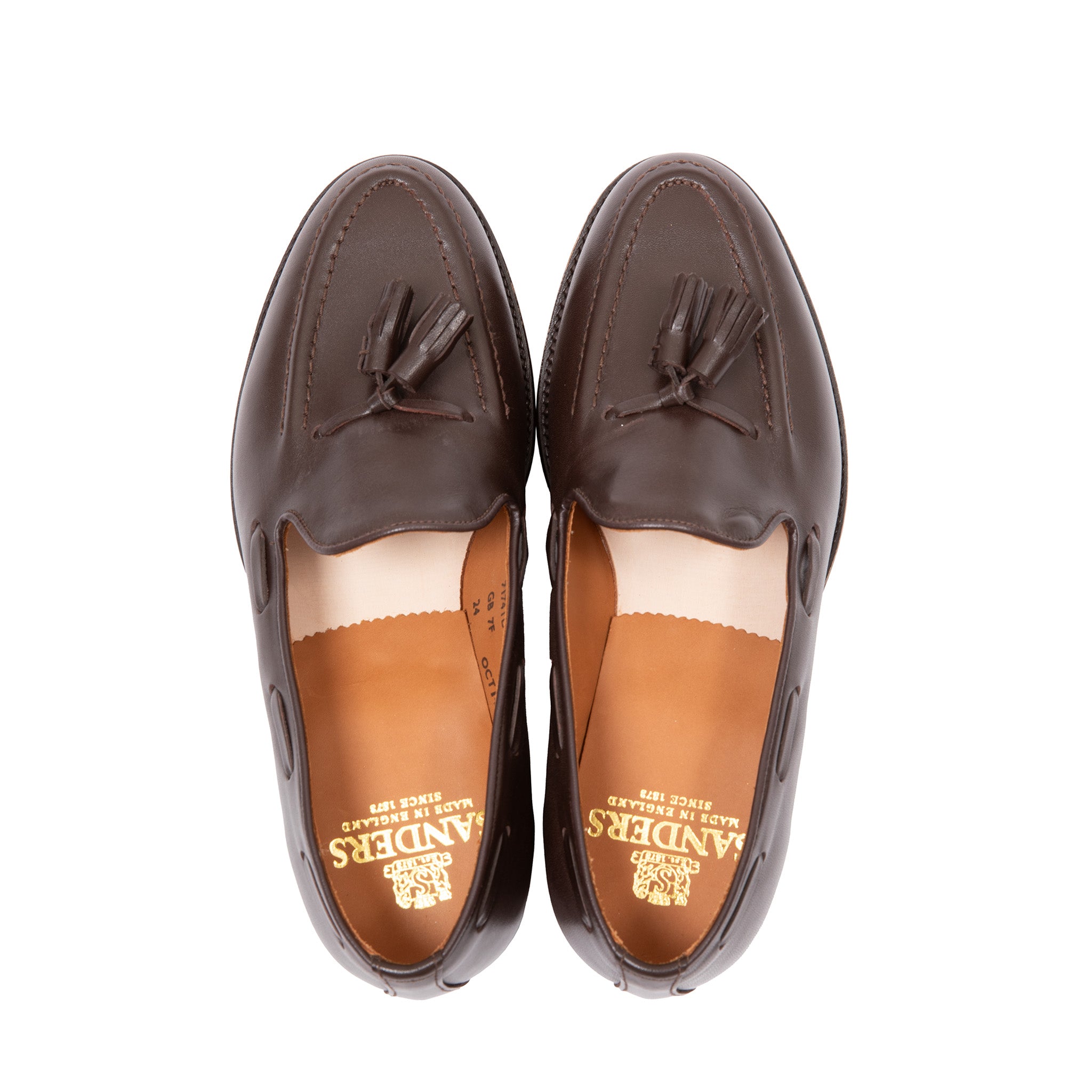 Sanders Finchley Tassel Loafer in Dark Brown Leather – Dick's