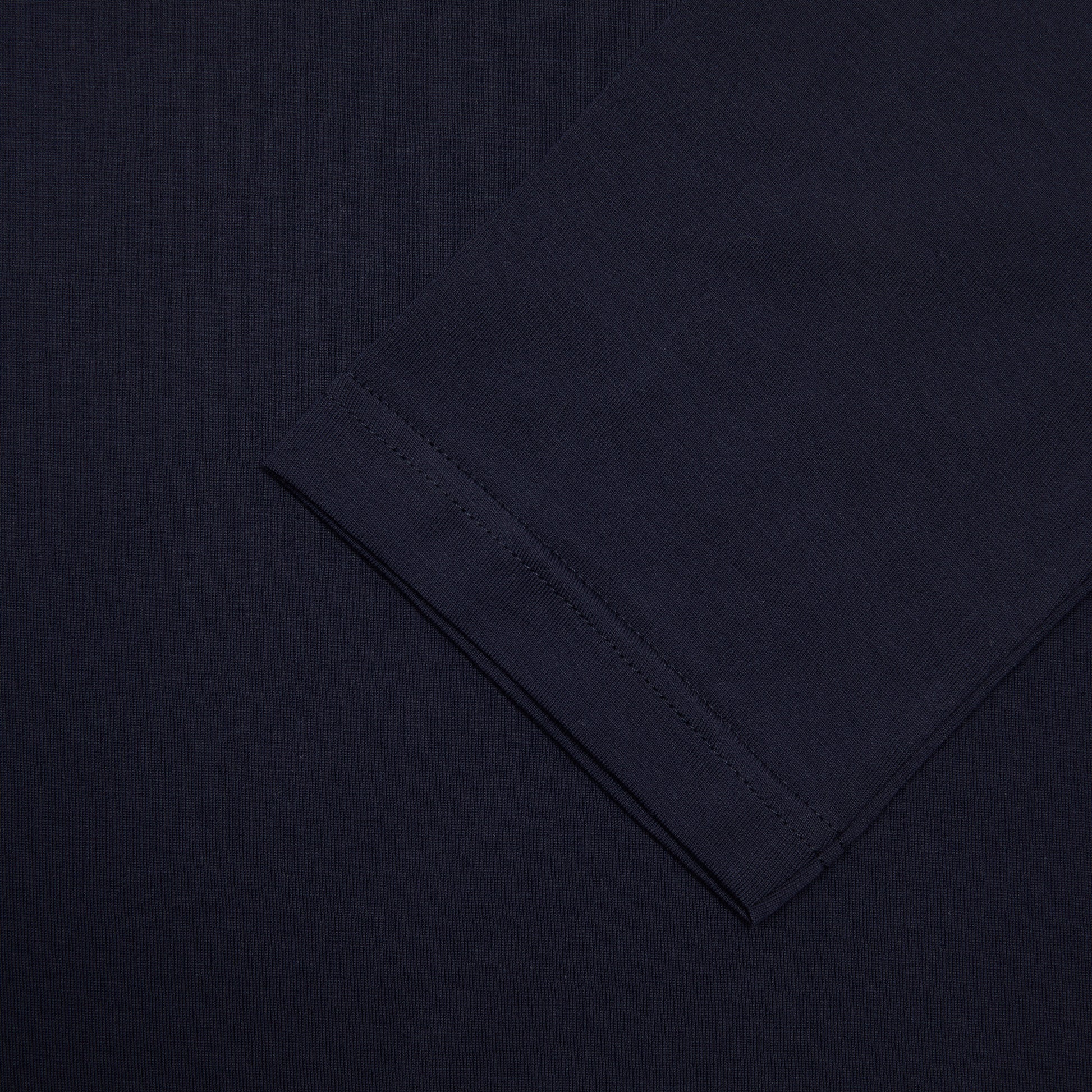 Sunspel Classic Long Sleeve T-Shirt in Navy 3