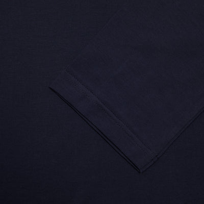 Sunspel Classic Long Sleeve T-Shirt in Navy 3