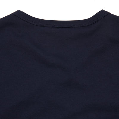 Sunspel Classic Long Sleeve T-Shirt in Navy 4