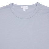 Sunspel Classic T-Shirt in Smoke Blue 2