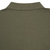 Sunspel Piqué Polo Shirt in Khaki