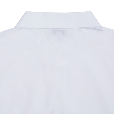 Sunspel Piqué Polo Shirt in White