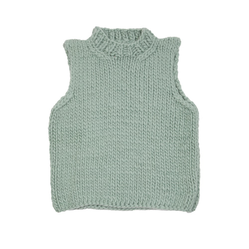 Toogood Mountaineer Hand Knitted Sweater Vest in Oxide