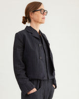 Toogood Potter Jacket in Butcher Stripe Ink