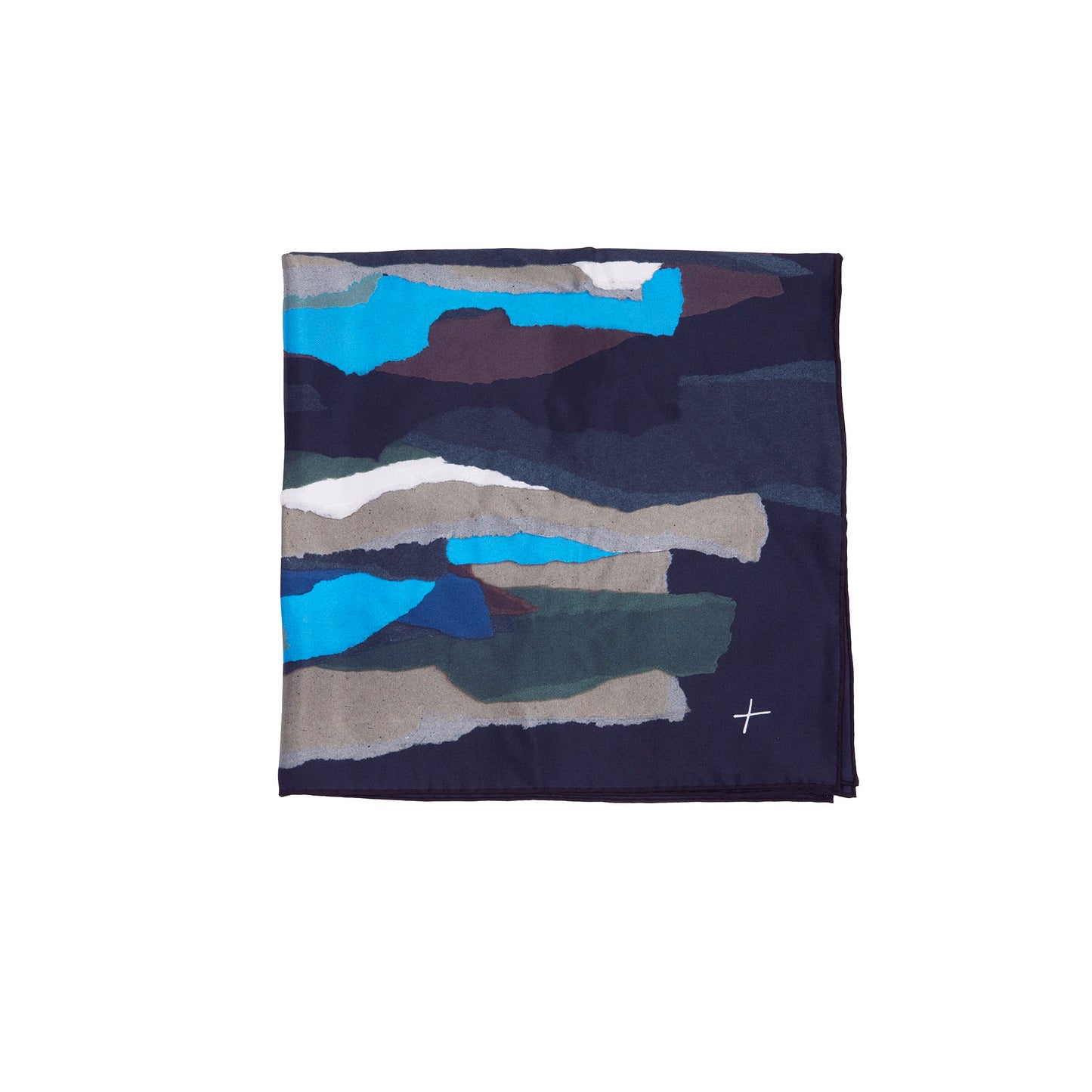 Toogood Silk Hunter Scarf in Torn Paper Camo 3
