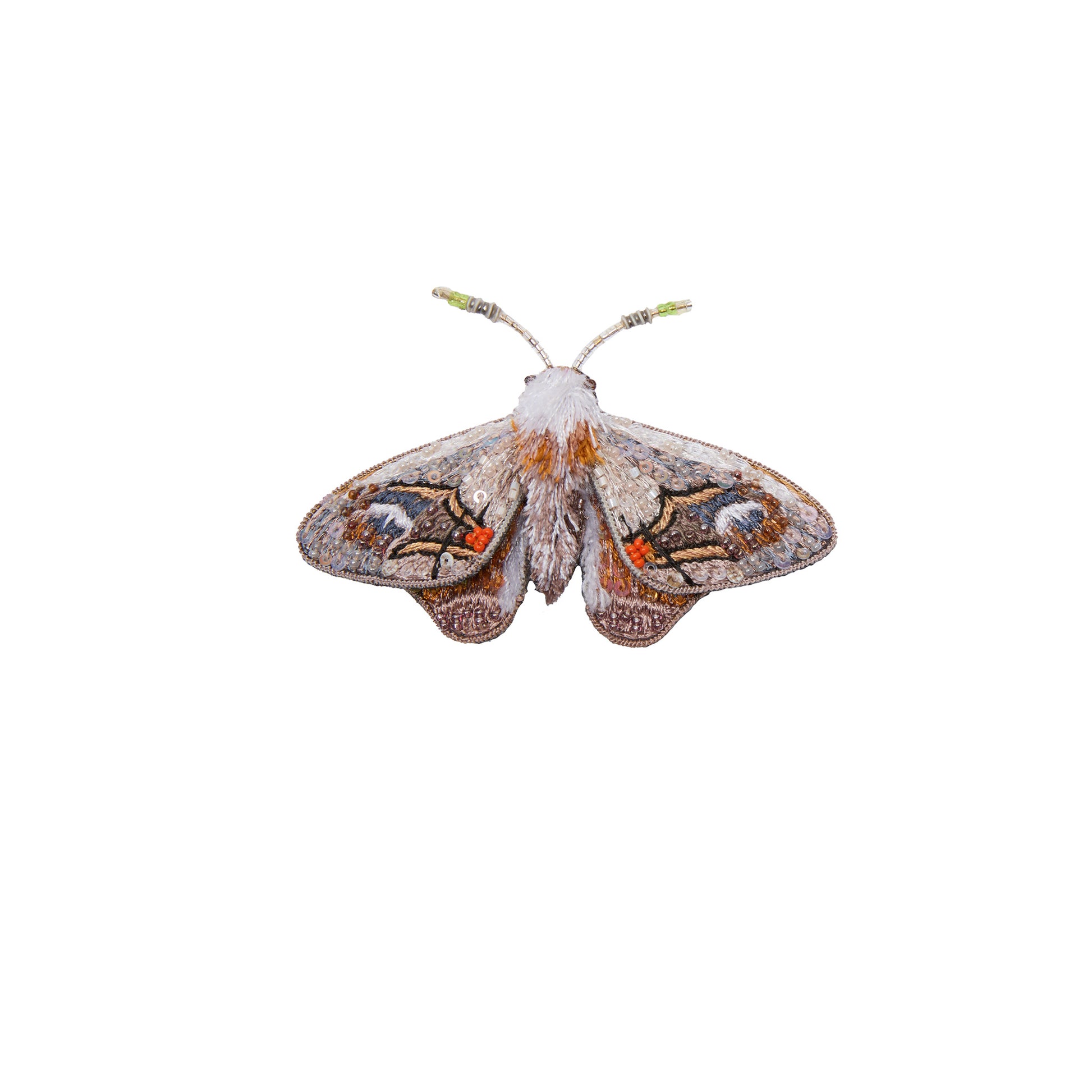 Trovelore Drepanid Moth Brooch Pin