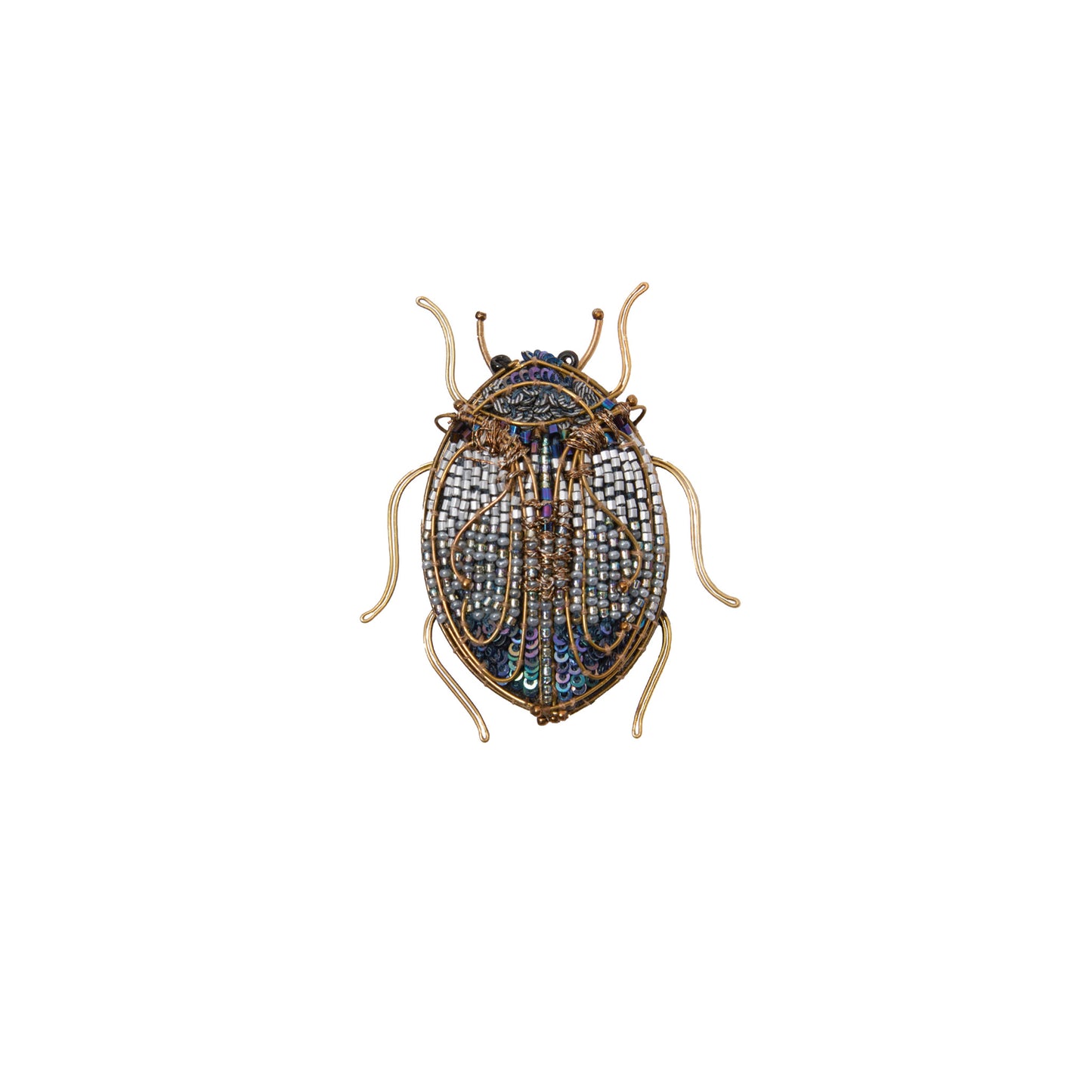 Trovelore Jeweled Scarab Beetle Brooch Pin