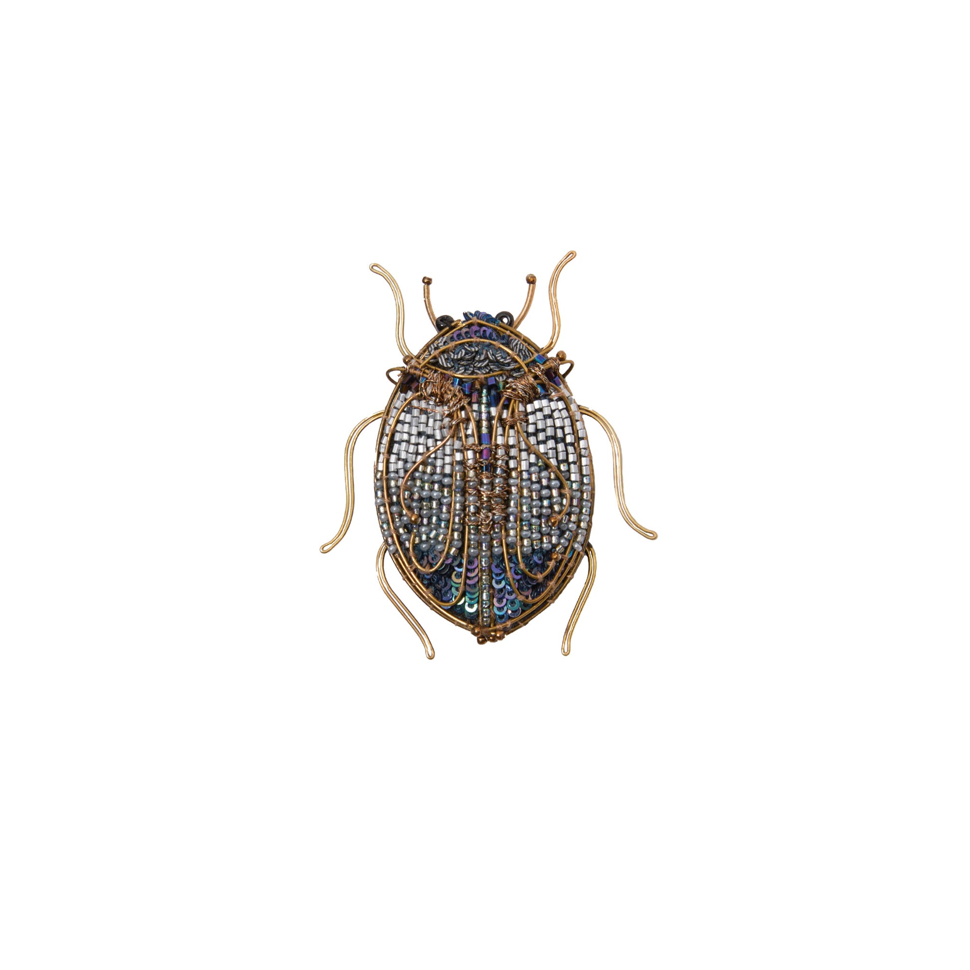 Trovelore Jeweled Scarab Beetle Brooch Pin