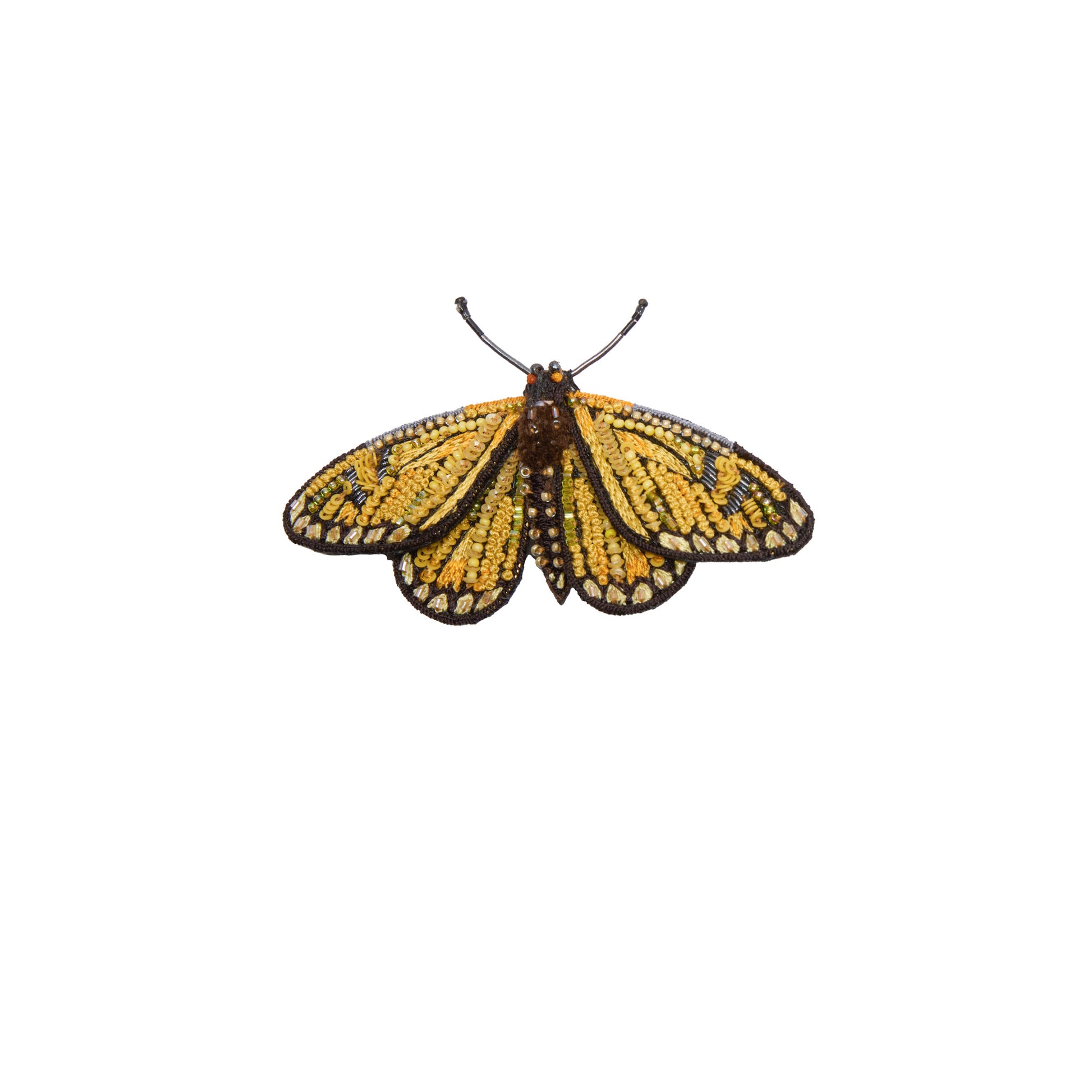 Trovelore Yellow Coster Butterfly Brooch Pin