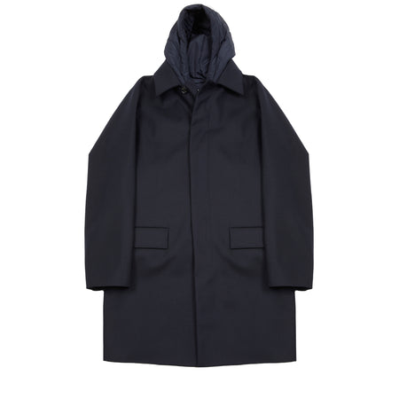 Valstar 3-Layer Wool Trench Coat in Navy