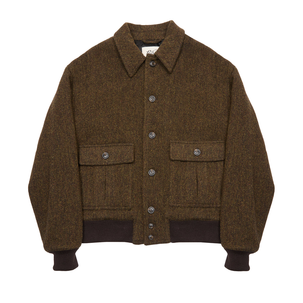 Valstar Colin Virgin Wool Bomber in Military/Tobacco