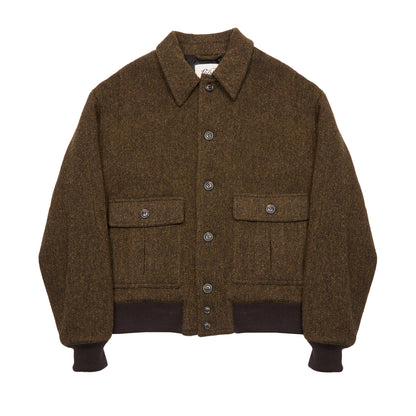 Valstar Colin Virgin Wool Bomber in Military/Tobacco
