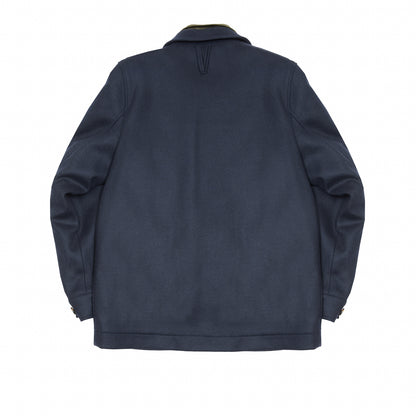 Valstar Demetry Wool Felt Field Jacket in Navy