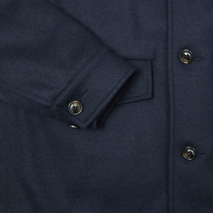 Valstar Demetry Wool Felt Field Jacket in Navy