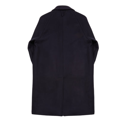 Valstar Vittoria Felted Virgin Wool Overcoat in Navy