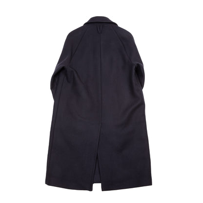 Valstar Vittoria Felted Virgin Wool Overcoat in Navy