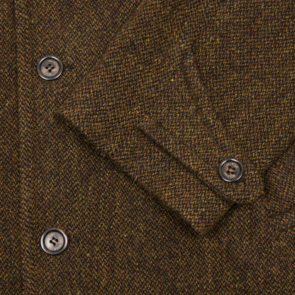 Valstar Vittorio Broken Twill Overcoat in Military/Tobacco